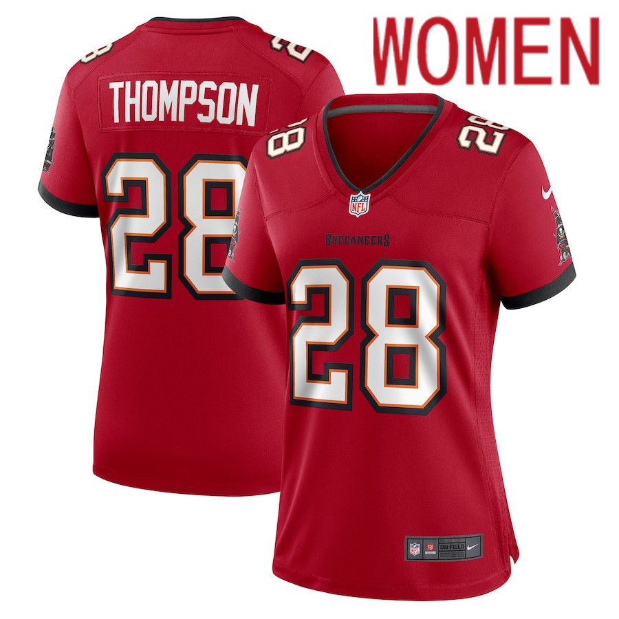 Women Tampa Bay Buccaneers #28 Darwin Thompson Nike Red Game NFL Jersey